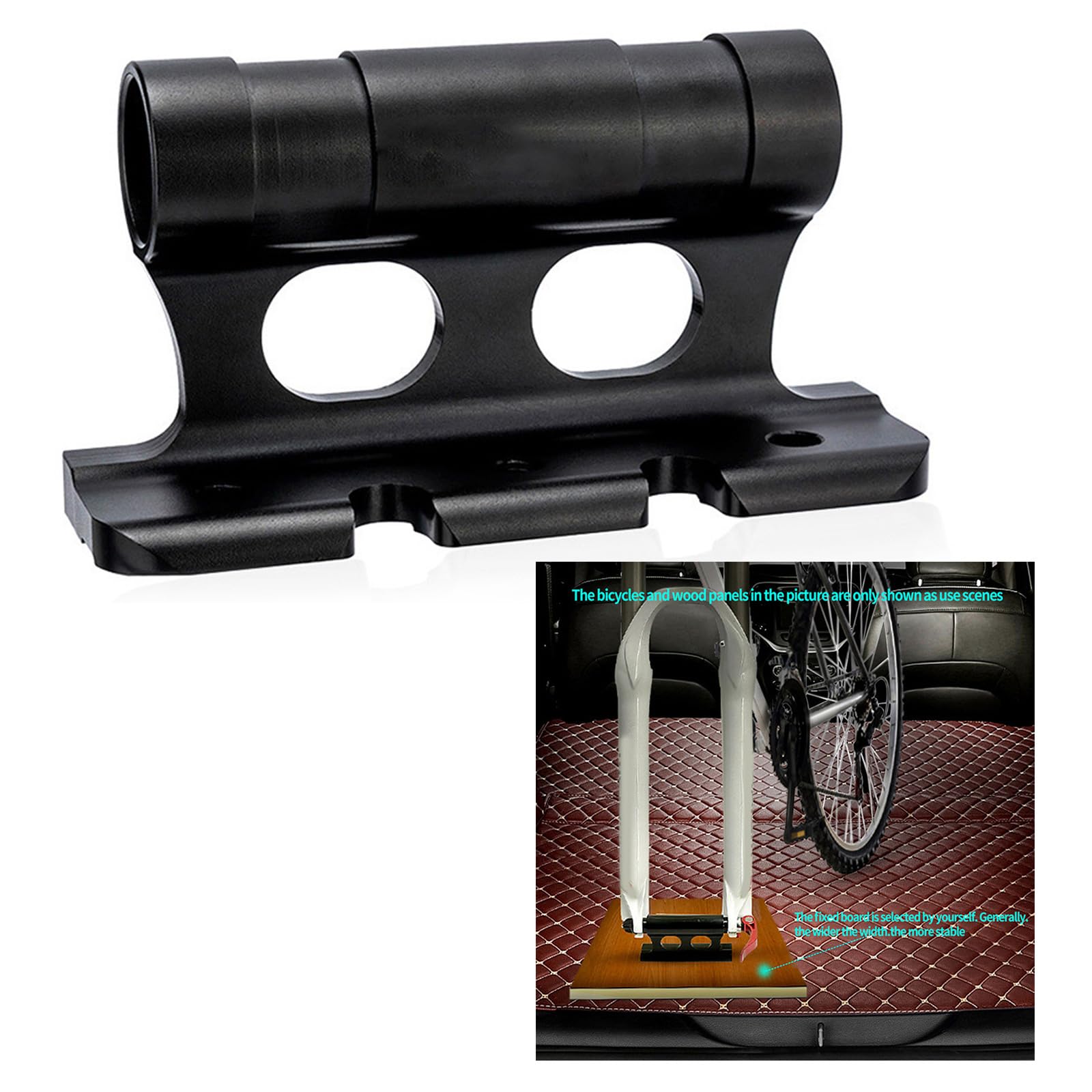 QIEIEI Bicycles Quickly Release Fork Mount Block Bike Fork Mount with Adapters Car Roof Rack Road Bike Stand Holder