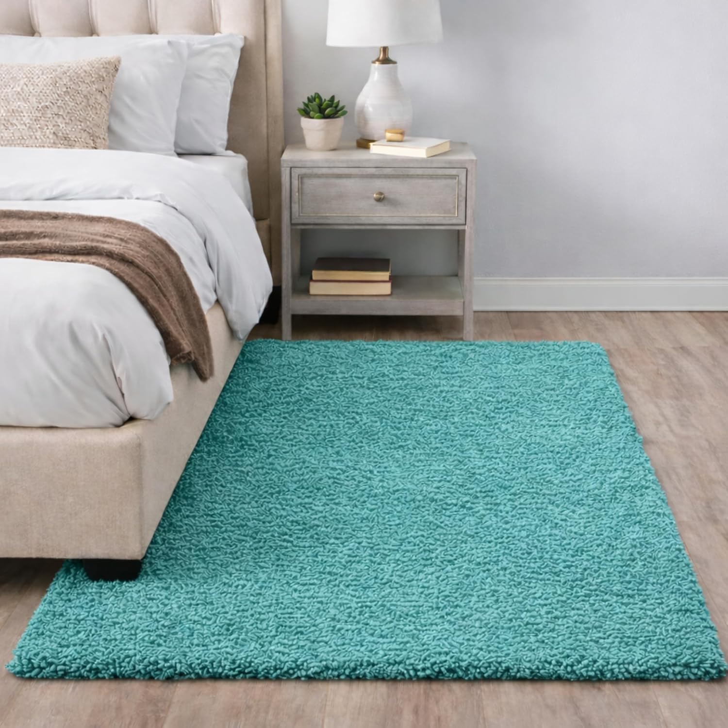 Soft Microfiber Bedside Runner - Coffee -32