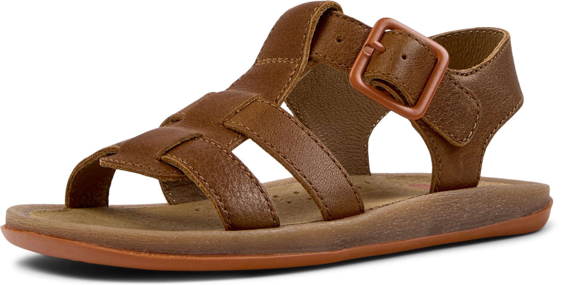 Camper Bicho K800617 T-Strap Sandal, Medium Brown 002, 13 UK
