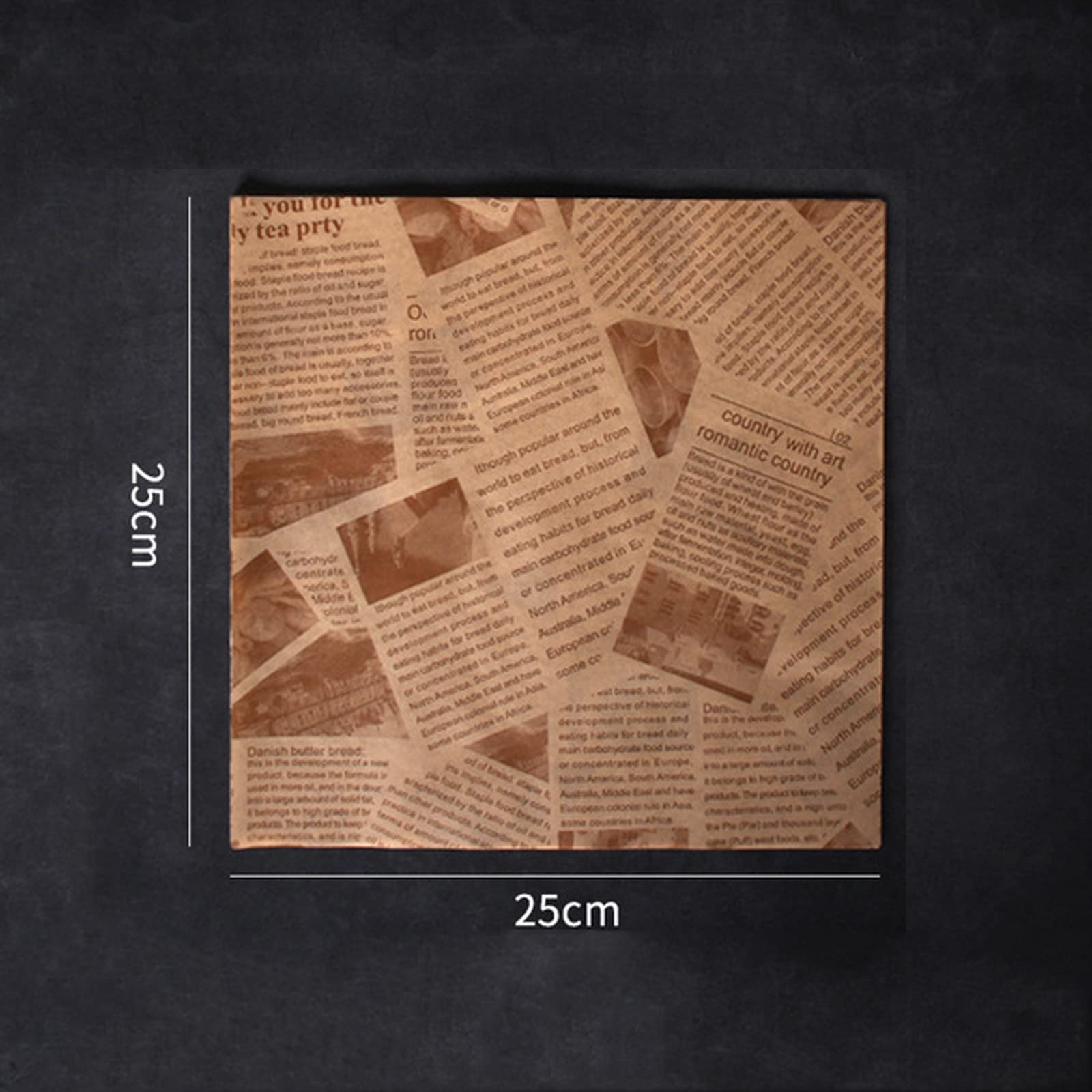 150 Stück Blaues Wachspapier – 25x21 Cm, Schul-Design Mit Äpfeln & ABC, Für Essen & Dekoration