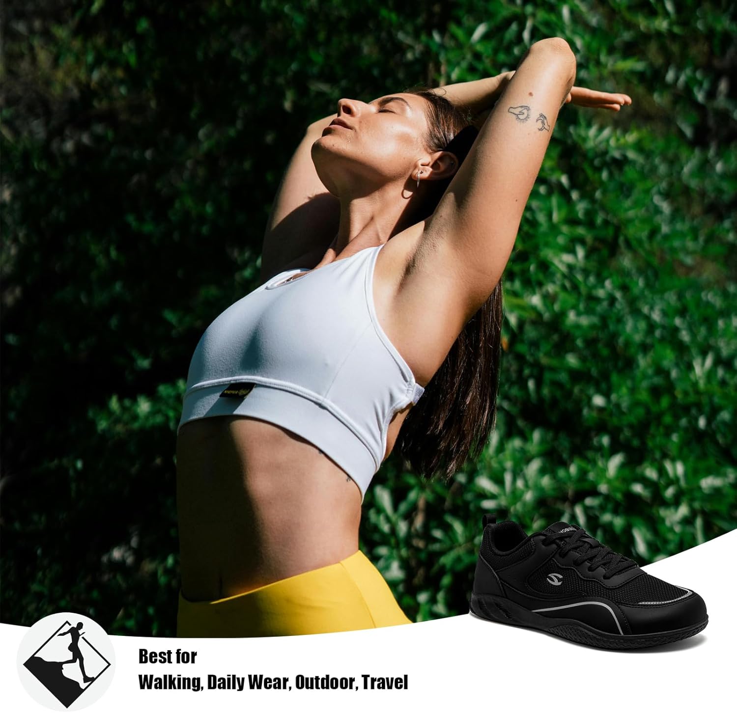 HOBIBEAR Womens Barefoot Shoes | Wide Toe Box | Comfortable Outdoor Sneaker