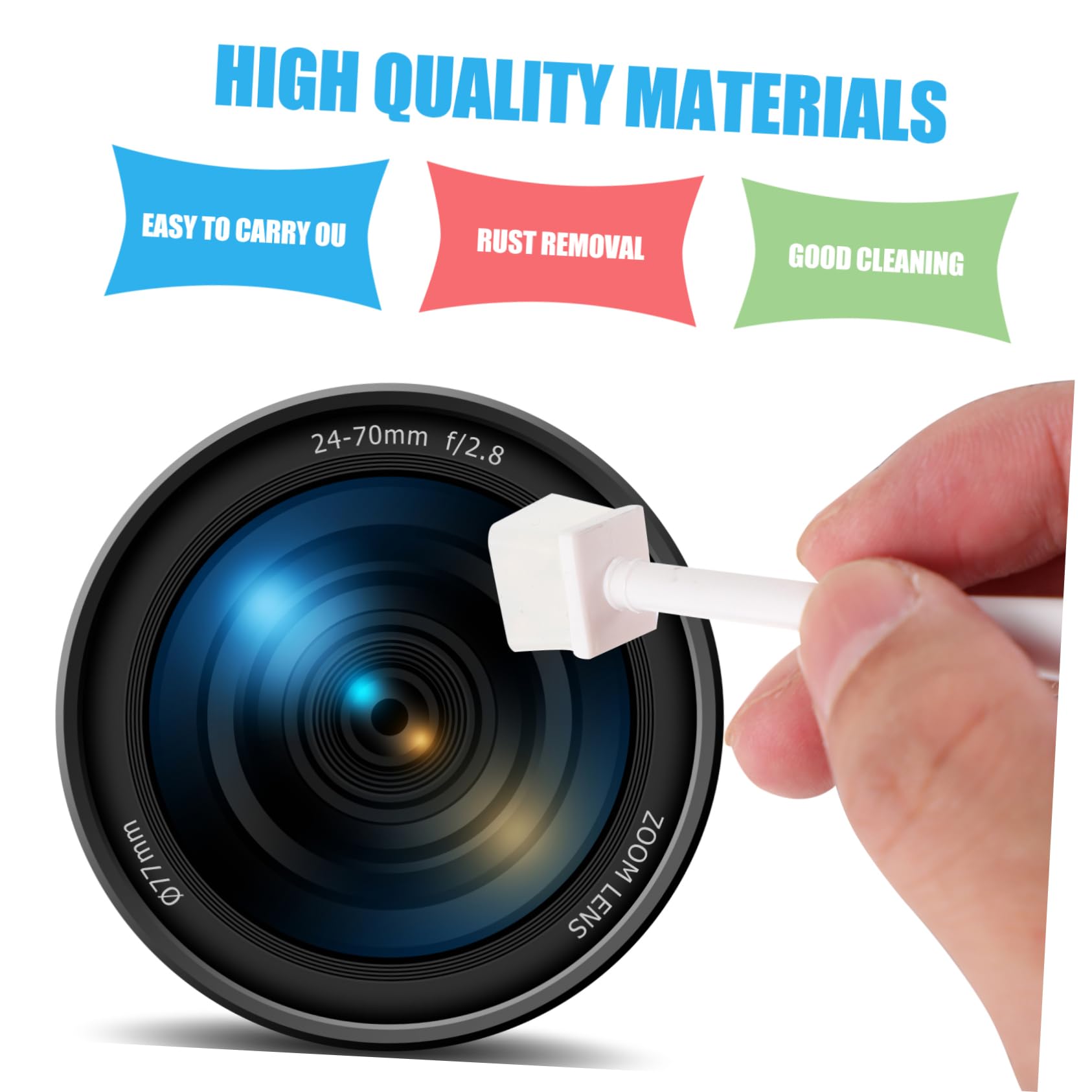 OSALADI 2pièces Gel pour Capteur De Caméra Outil De Nettoyage Compact pour Objectifs Élimine Salissures Et Poussières sans Endommager pour Réflex Et Systèmes Cmos