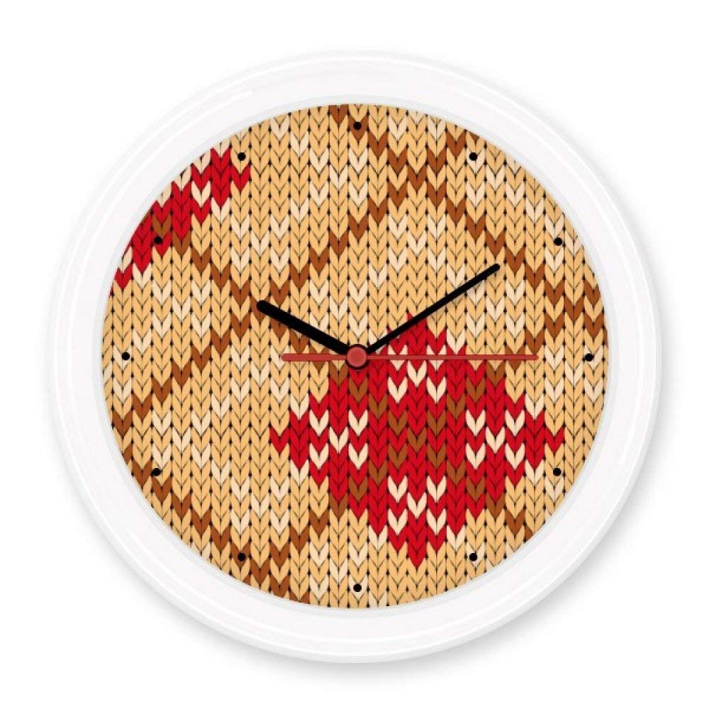 Horloge murale ronde silencieuse motif nordique croix quadrilatère BeatCong