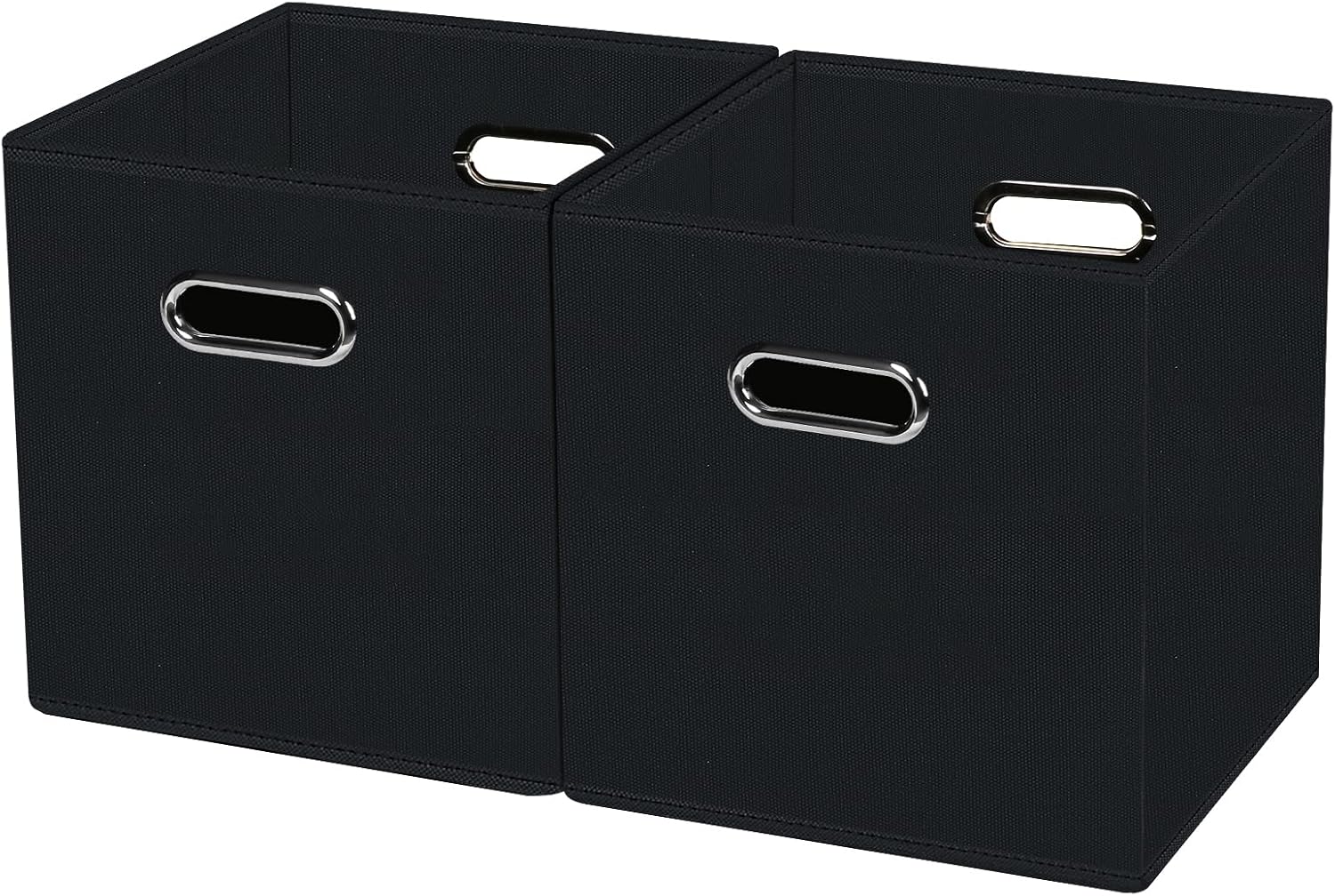 DABEACT Black Foldable Storage Cubes Bins , Fabric Storage