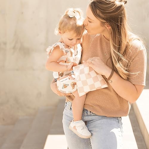 Miniatura 3 de Tiny Twinkle Paquete de 5 bolsas reutilizables para aperitivos, lavables a máquina, PFAS, PVC, BPA, sin ftalatos, reutilizables, seguras para