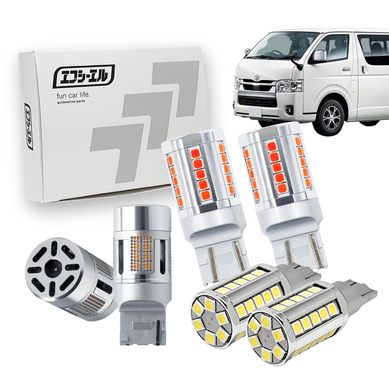 Amazon | fcl.(エフシーエル) ハイエース 200系 led 3点セット リア