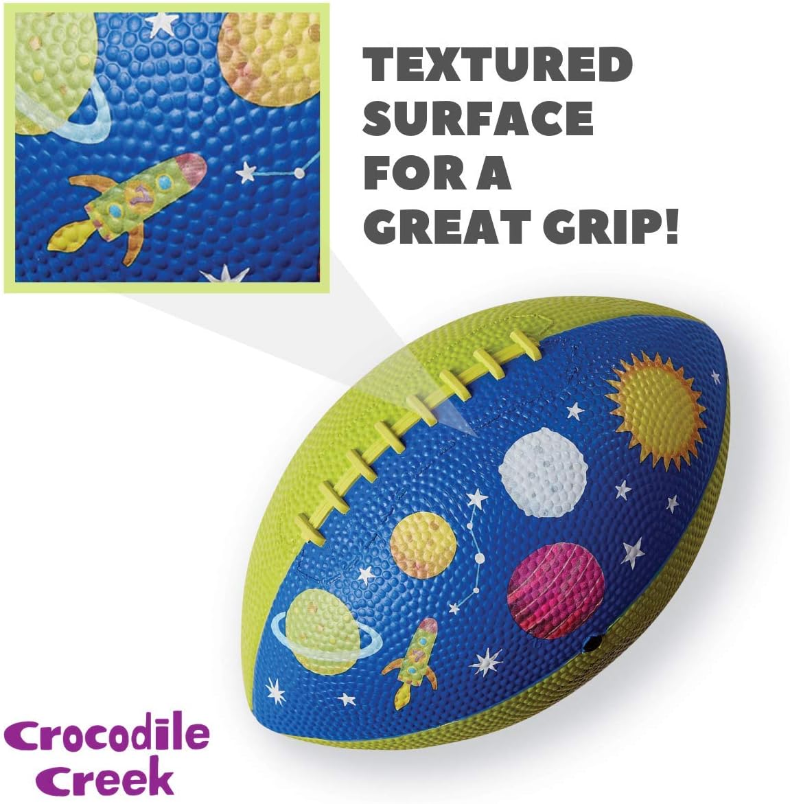 Crocodile Creek - Solar System- Kids Rubber Football, 8", for Ages 3 & Up : Everything Else