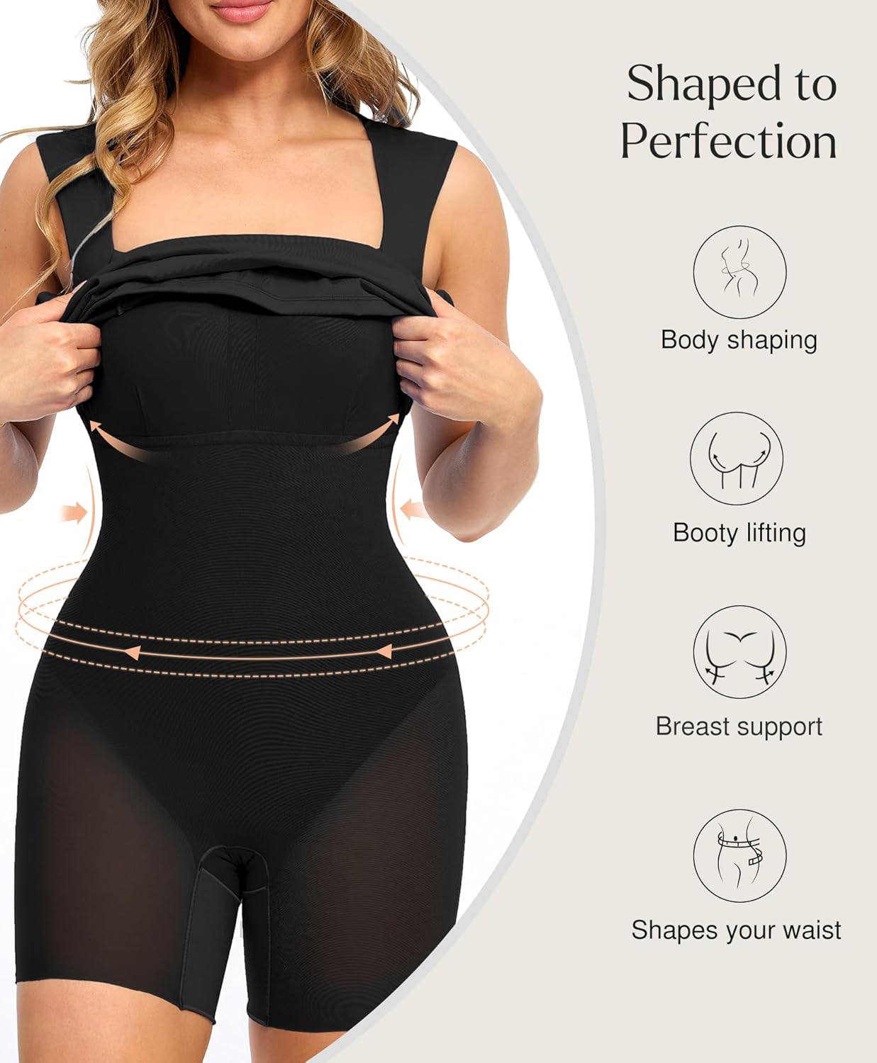 Popilush Work Dresses for Women 2025 Shapewear Mini Dress Sleeveless Summer Business Casual Outfits Formal Dress Office - Image 4