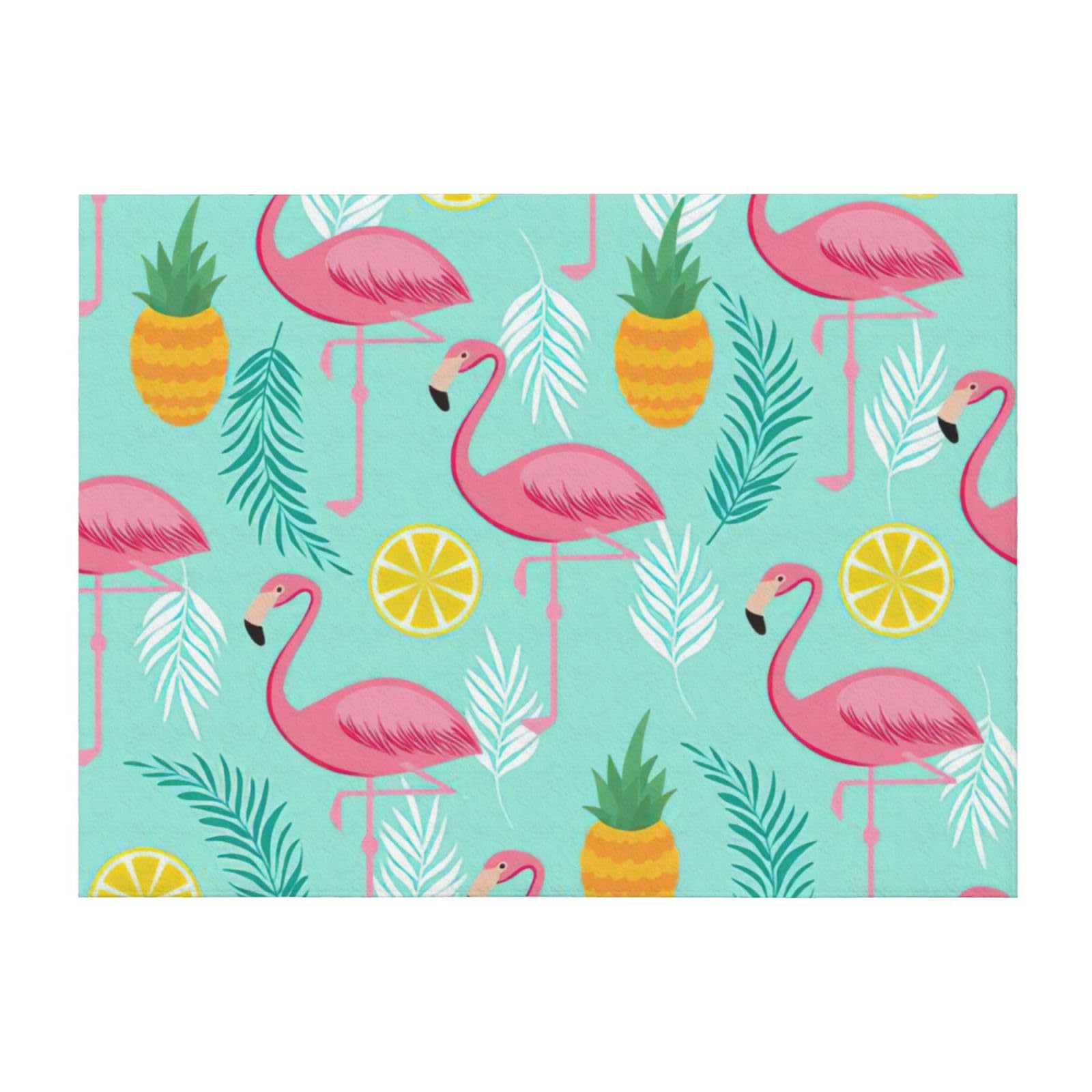 Couverture de lit EdWal en microfibre légère flamant rose pour des nuits douces en toutes saisons
