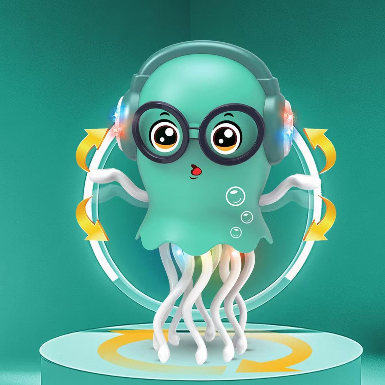 Genérico Juguetes de Pulpo para Niños | Pulpo Eléctrico Bailarín Juguetes Educativos - Interactivo Recargable para Bebés Niños Niñas en Edad de Gateo