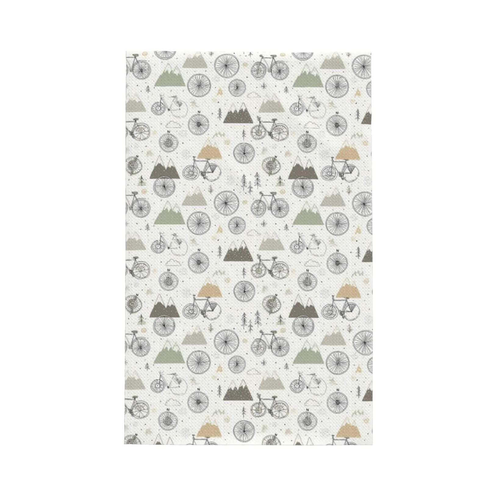 Anceky Bicycle for Absorbent Kitchen Towels, 16x26 Inch Quick Dry Cleaning Dishcloths