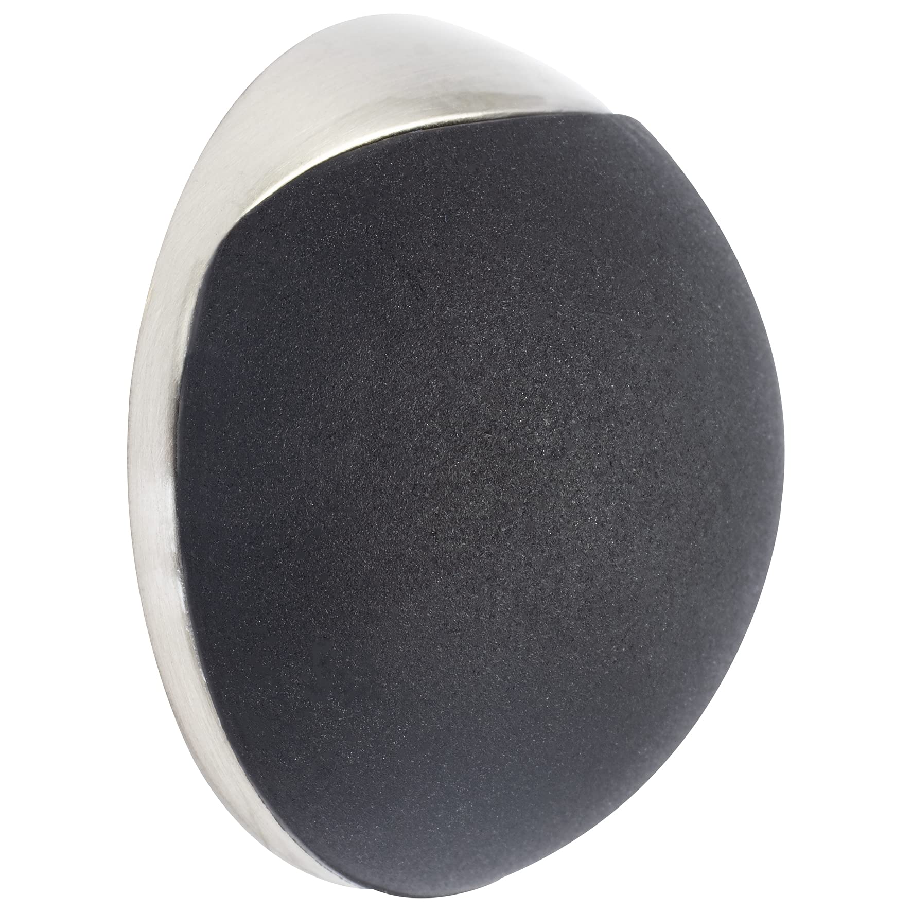 WAGNER Design Türstopper SCREW OR GLUE - Edelstahloptik, 40mm, Zum Schrauben Oder Kleben