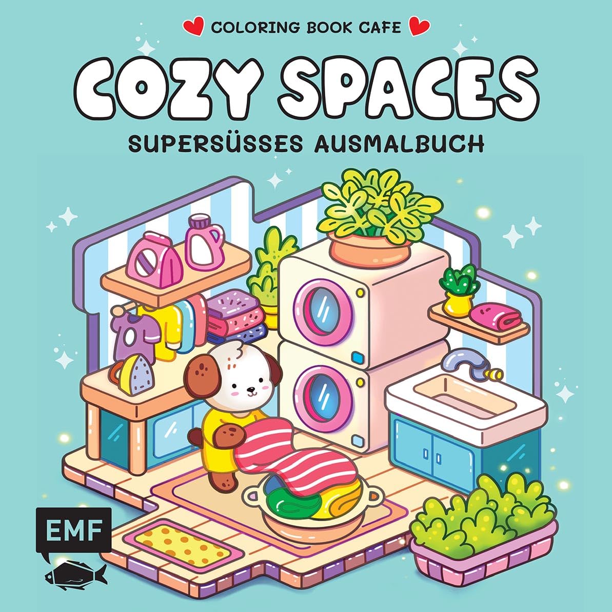 Cozy Coloring - Cozy Spaces: Supersüßes Ausmalbuch zum Entspannen und Träumen - Für Erwachsene, Teenager und Kinder