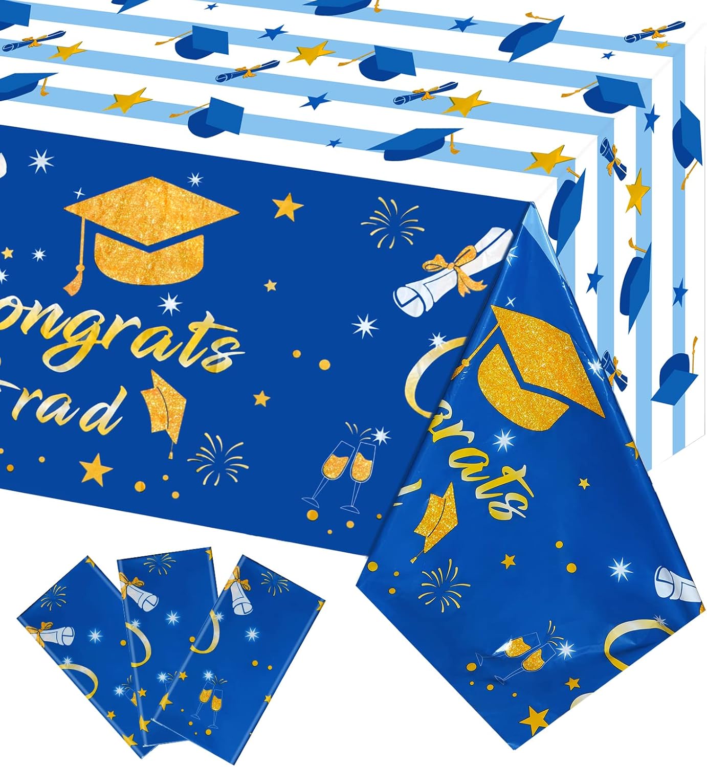 hoyuwak 3Pcs Graduation Tablecloth Party Decorations Class