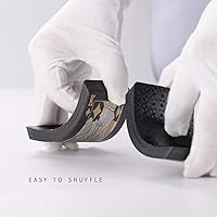 Vista 5 de Juego de cartas de póquer profesional, diseño de diamante negro, impermeable, de plástico, barajas de juego estándar, novedad de diseñador