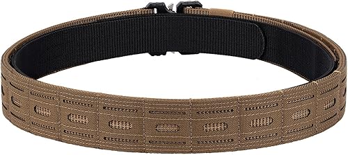 Miniatura 10 de Cinturón táctico de batalla MOLLE de 1.75 pulgadas con hebilla de liberación rápida cinturón interior de 1.5 pulgadas