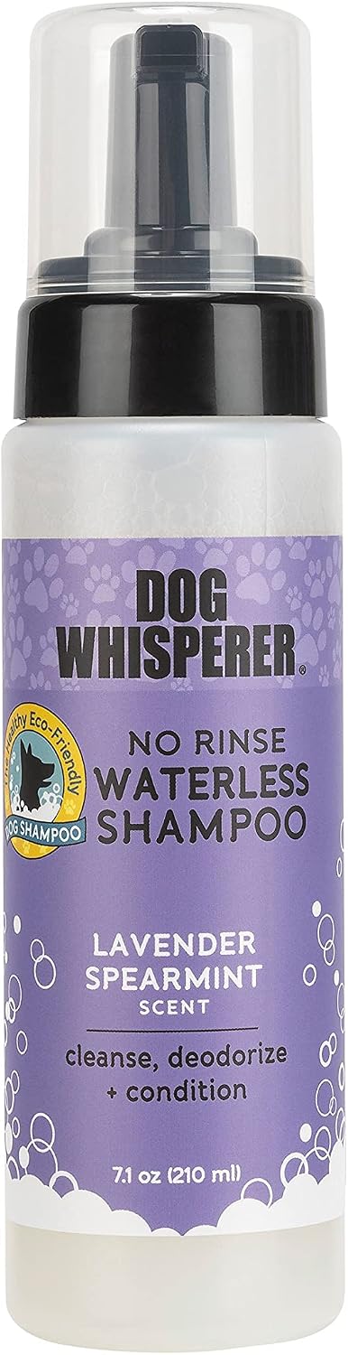 Dog Whisperer No Rinse Waterless Dog Shampoo by YAYA Organics | Cleanses, Deodorizes and Conditions, Easy to Use | Healthy +…