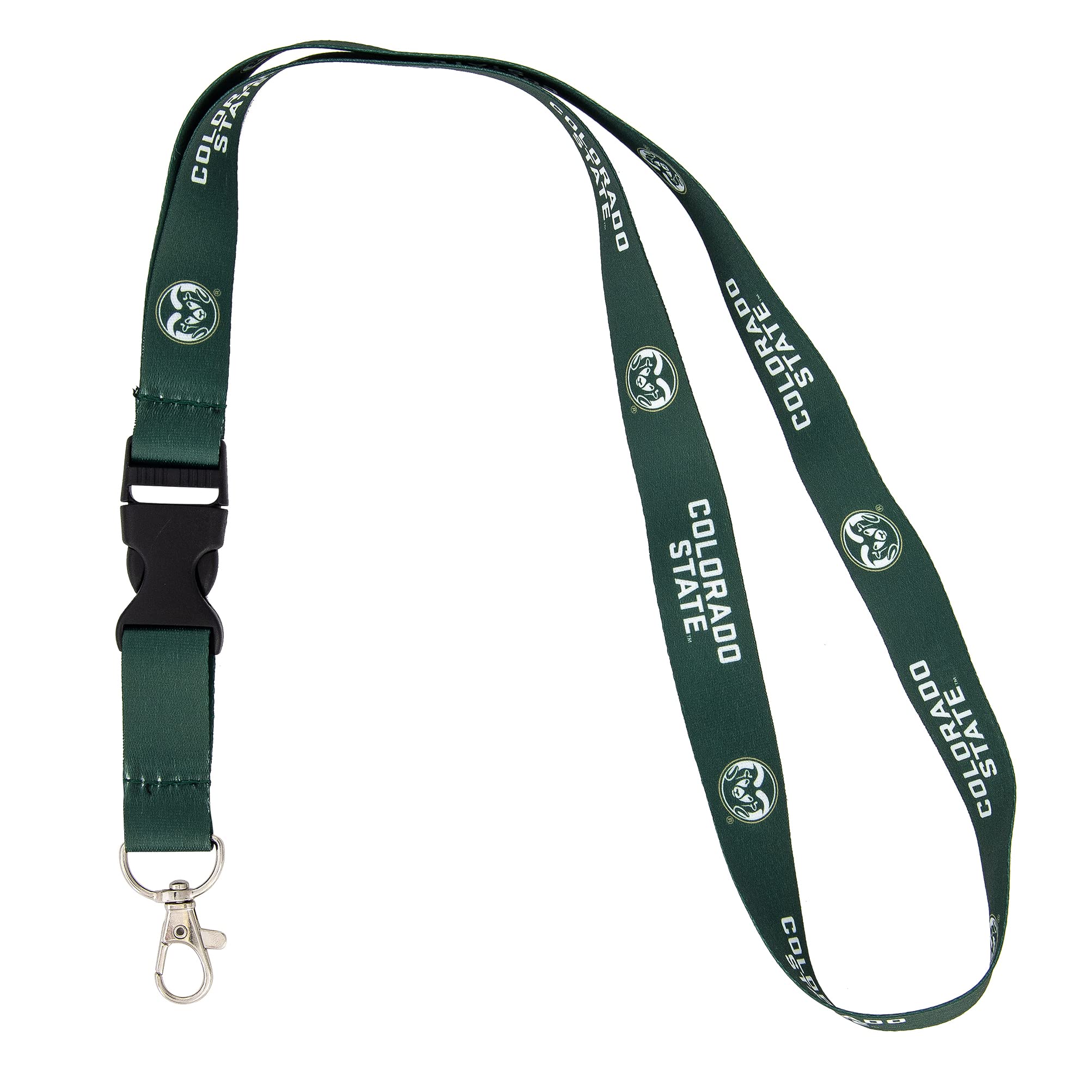 Desert Cactus Colorado State University Lanyard CSU Rams Car Keys ID Badge Holder Keychain Detachable Breakaway Snap Buckle (Green)