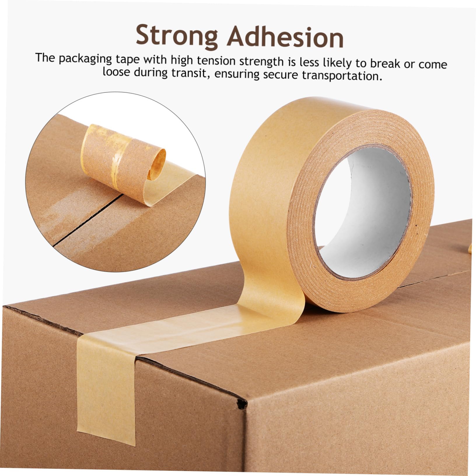 Uonlytech 5 Di Nastro Adesivo Per Imballaggio Da 2 75'' X 60 Iarde Nastro Di Carta Resistente Per Traslochi