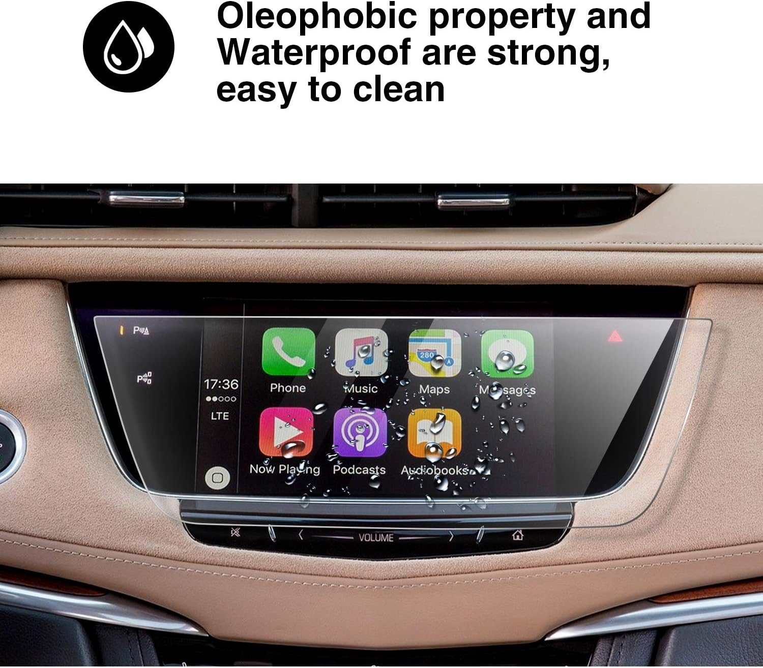 YEE PIN 2022 2023 Cadillac XT6 Screen Protector for 2017-2020 2021 2022 2023 Cadillac XT5 XT6 8" CUE Infotainment Interface Center Control Touch Screen (XT5 Screen)