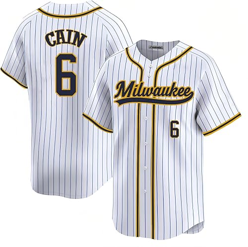 Vista 9 de Camiseta cosida de béisbol Milwaukee personalizada para hombres/mujeres/jóvenes para fanáticos de los deportes Milwaukee-10#navy