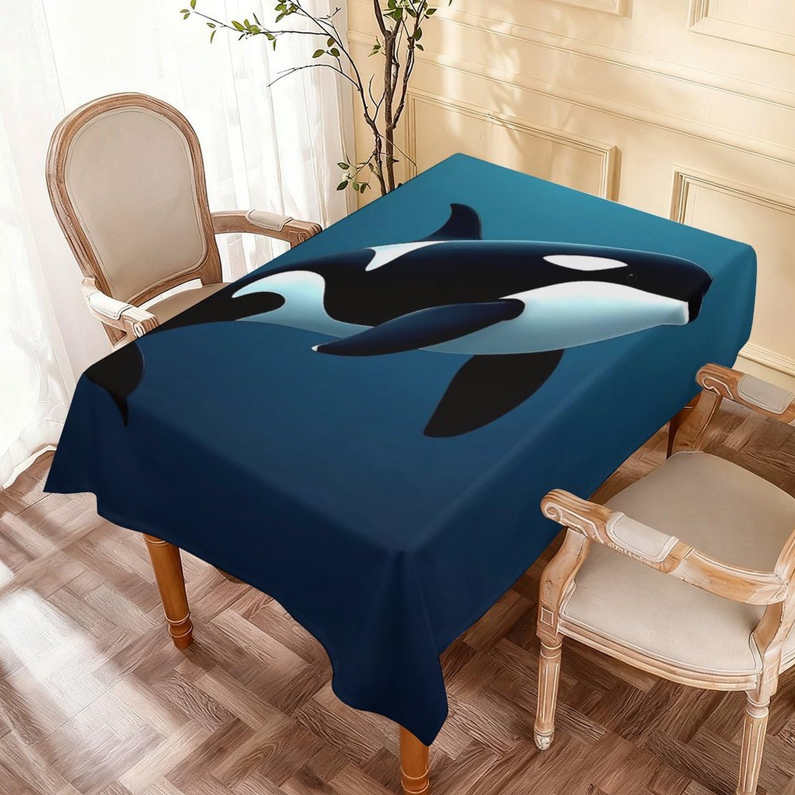 Nappe de table orque animal marin couverture de table réutilisable