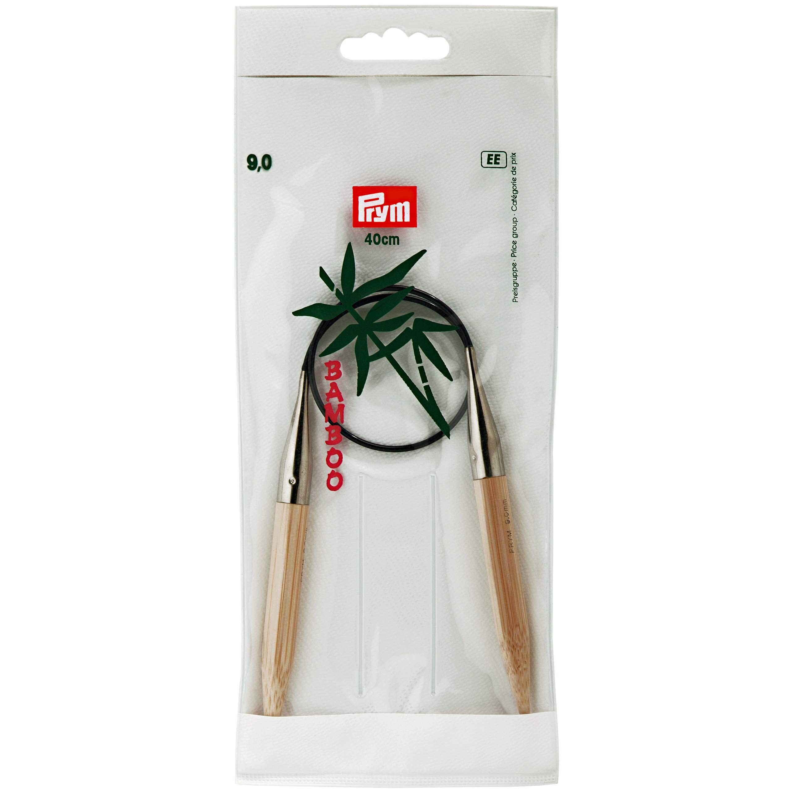 Prym Violet 40 Cm X 9 Mm Circular Knitting Pins, Bamboo