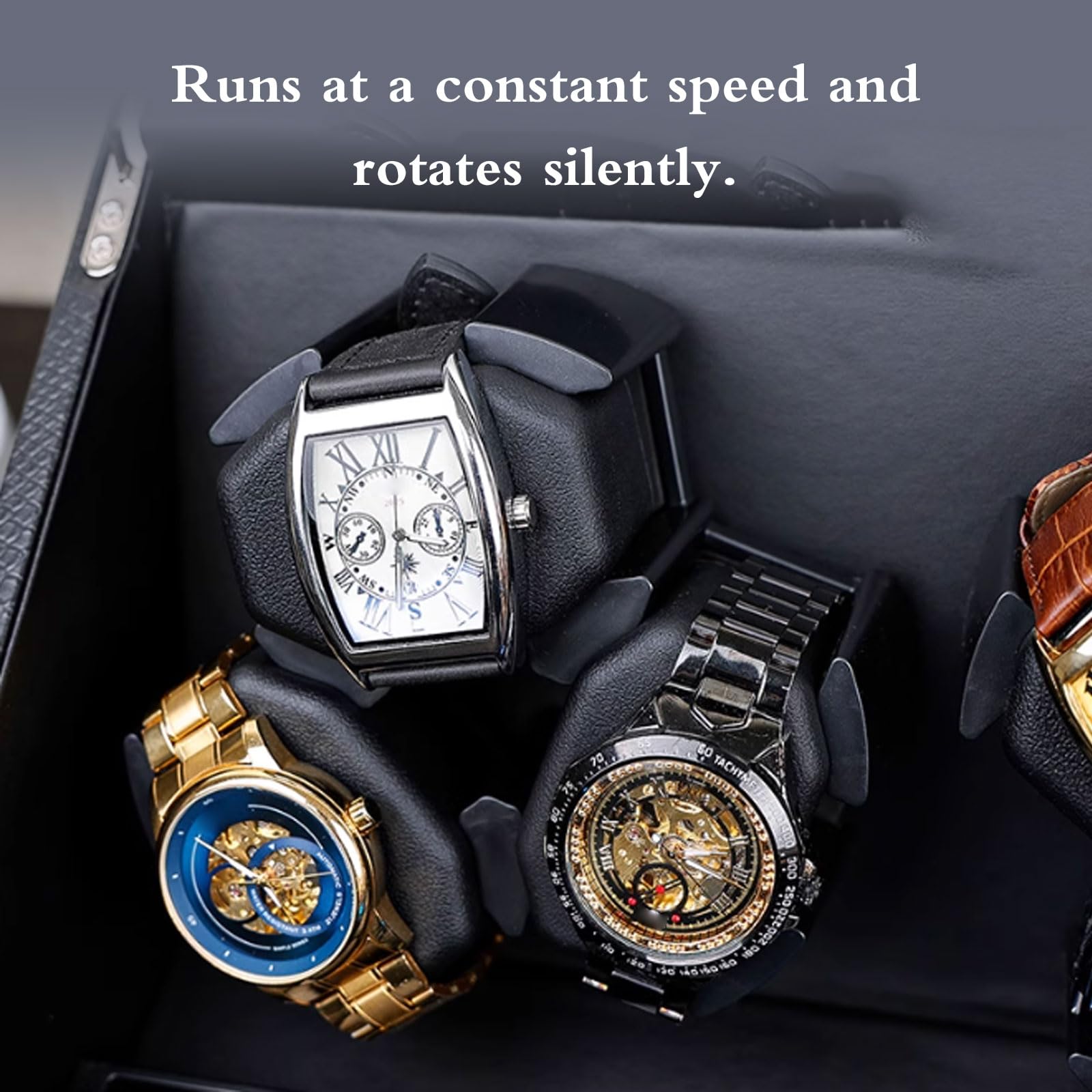 Watch Winder Carica Orologi,Scatola Rotante per Orologio,Caricatore per Orologi Automatici,Caricatore Orologio Automatico,con Motore Silenzioso,per Orologi da Polso.