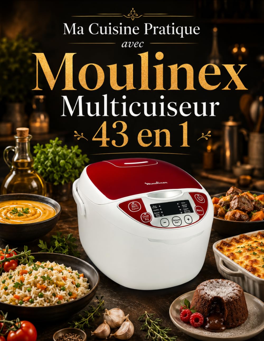 Ma Cuisine Pratique avec Moulinex Multicuiseur 43 en 1: 300 Recettes Légères et Rapides pour une Cuisine Saine et Facile au Quotidien