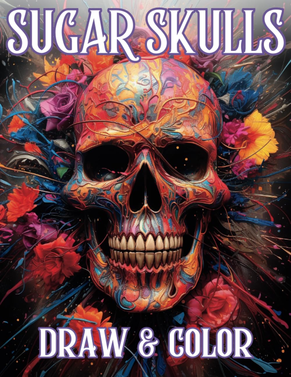 Sugar Skulls Draw & Color: An Exploration in Color and Line: From Pencil Lines to Vibrant Colors: Your Journey Awaits