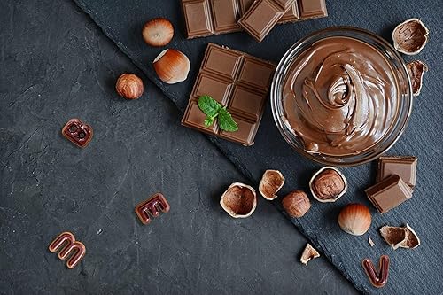 Miniatura 5 de Moldes de silicona para chocolate con letras del alfabeto, 2 moldes antiadherentes para fondant, perfectos para decoración de pasteles, fiesta de