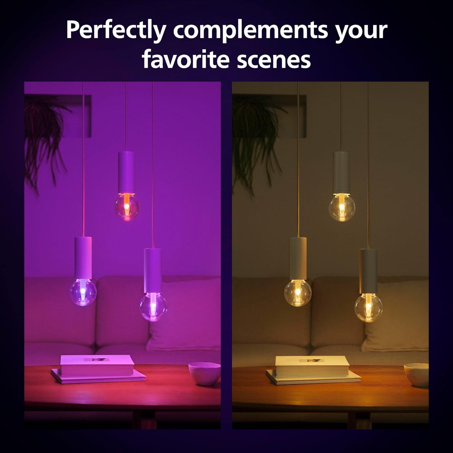Philips Hue Lightguide G30 Small Globe Smart LED Bulb – Handblown Glass - Color Changing Light - Compatible with Amazon Alexa, Apple HomeKit and Google Assistant - Bluetooth and Hue Bridge Compatible