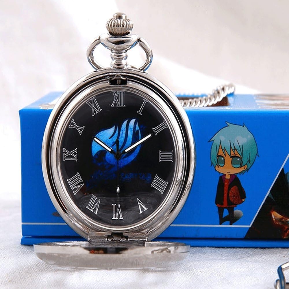 Anime Fairy Tail Watch Pocket Watch Pendant Necklace With Chain