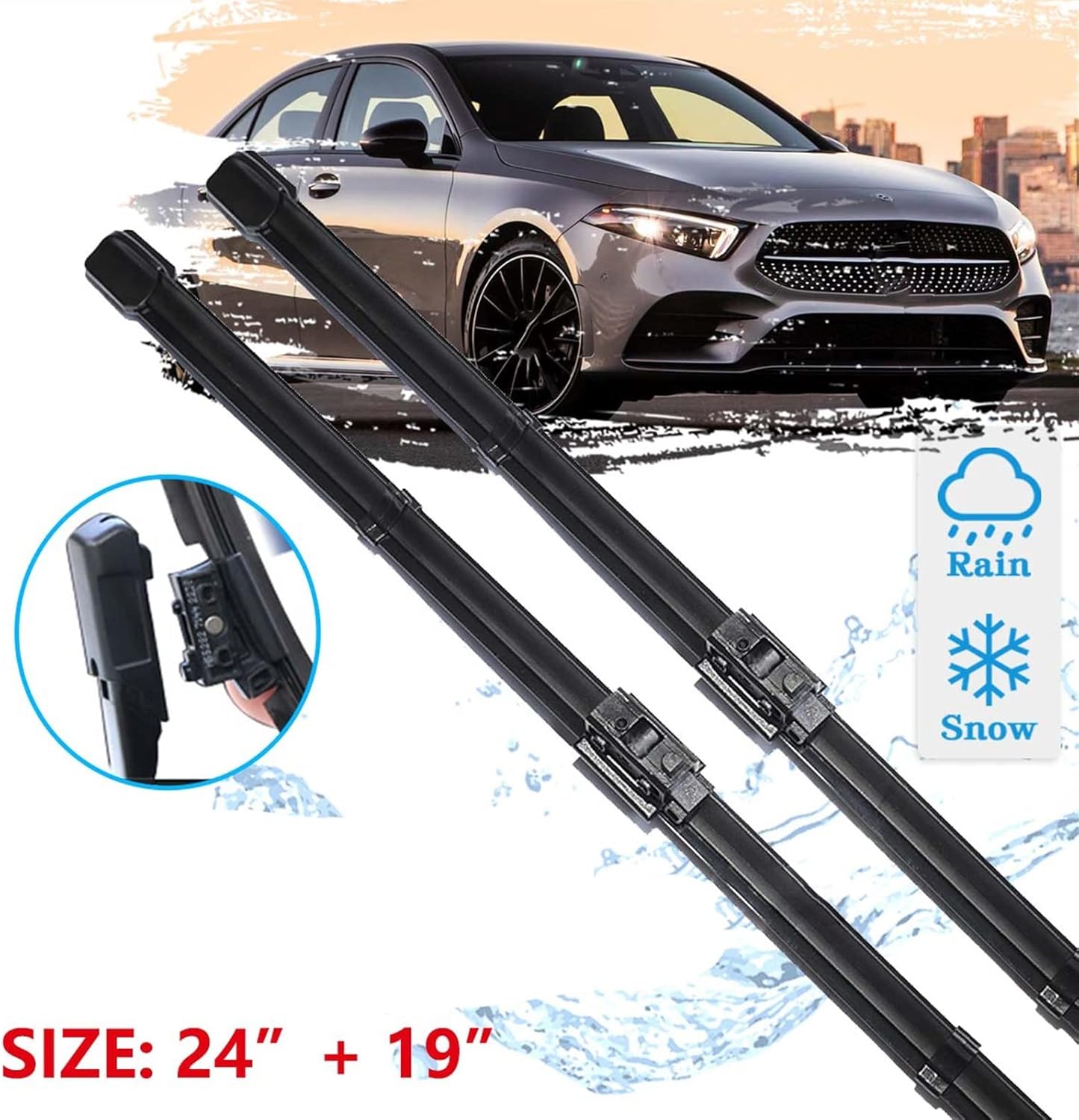 Car Front Wiper Blade,for Mercedes for Benz A Class W177 V177 Z177 A220 A180 2018~2022 Windscreen Windshield Accessories Window 2021