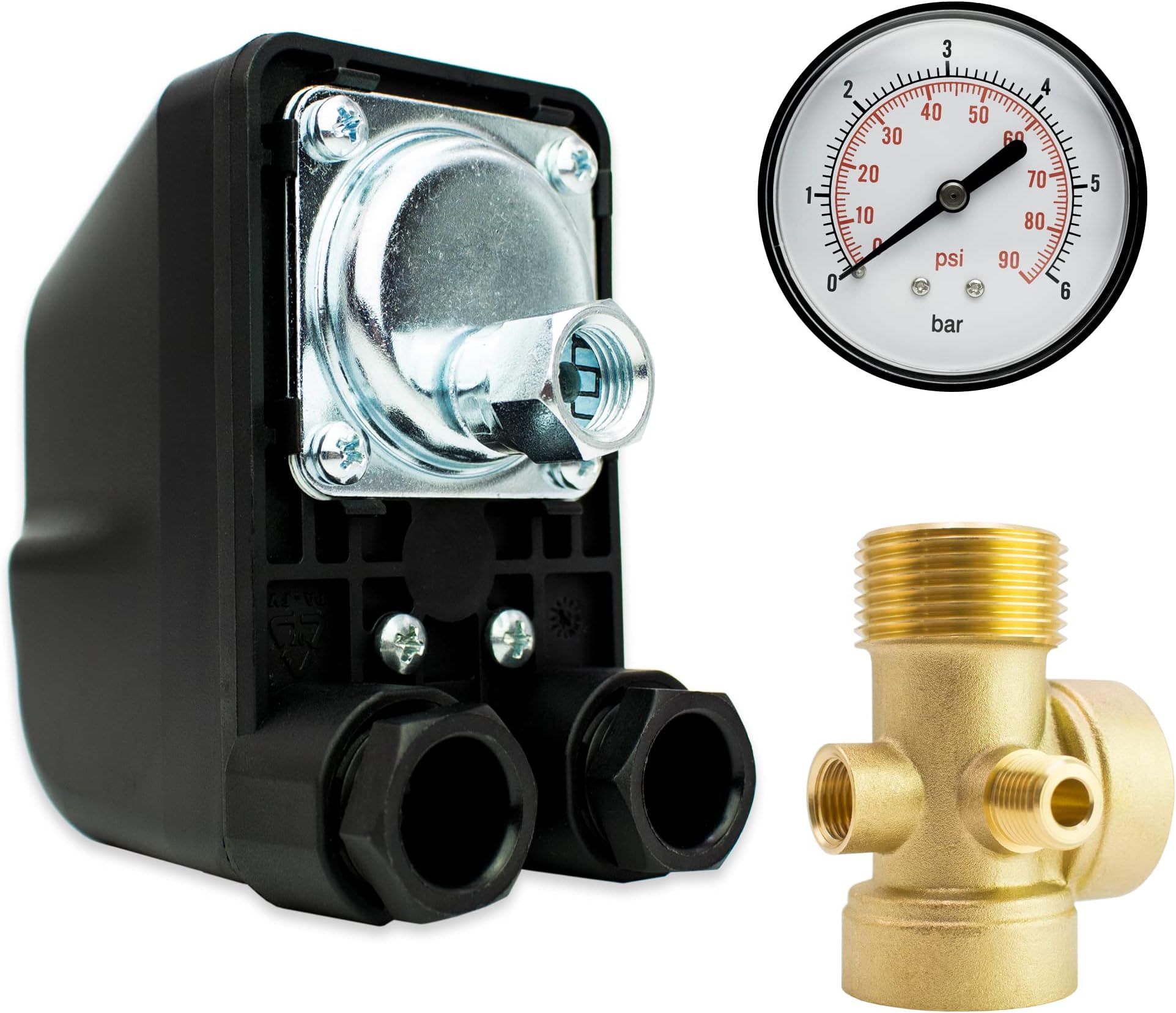 Druckschichter Für Kompressor - Einphasig, 10 Bar, Mit Sicherheitsventil