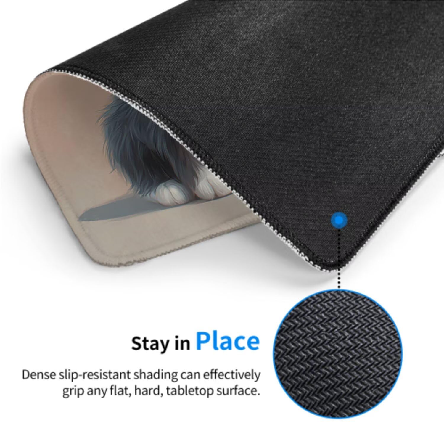 Podkładka pod mysz dla kota podkładka pod mysz do gier na biurko XXL 1200 x 600 x 3 mm podkładka pod mysz gumowa podkładka dla zwierząt duża podkładka pod rękę dla graczy akcesoria wodoodporne PC, do