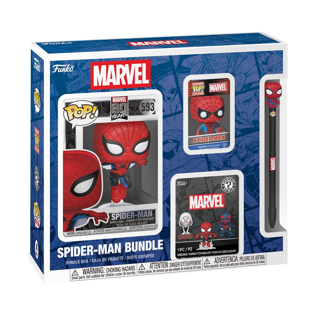 Amazon.com: Funko Pop! Impulse Bundle: Marvel Comics - Spider-Man