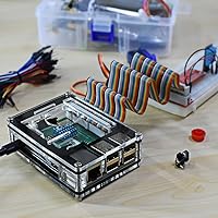 Vista 9 de Miuzei Funda Raspberry Pi 3 B+ con ventilador de refrigeración Pi 3B con 3 disipadores de calor 5V 3A fuente de alimentación para Raspberry Pi 3 B+
