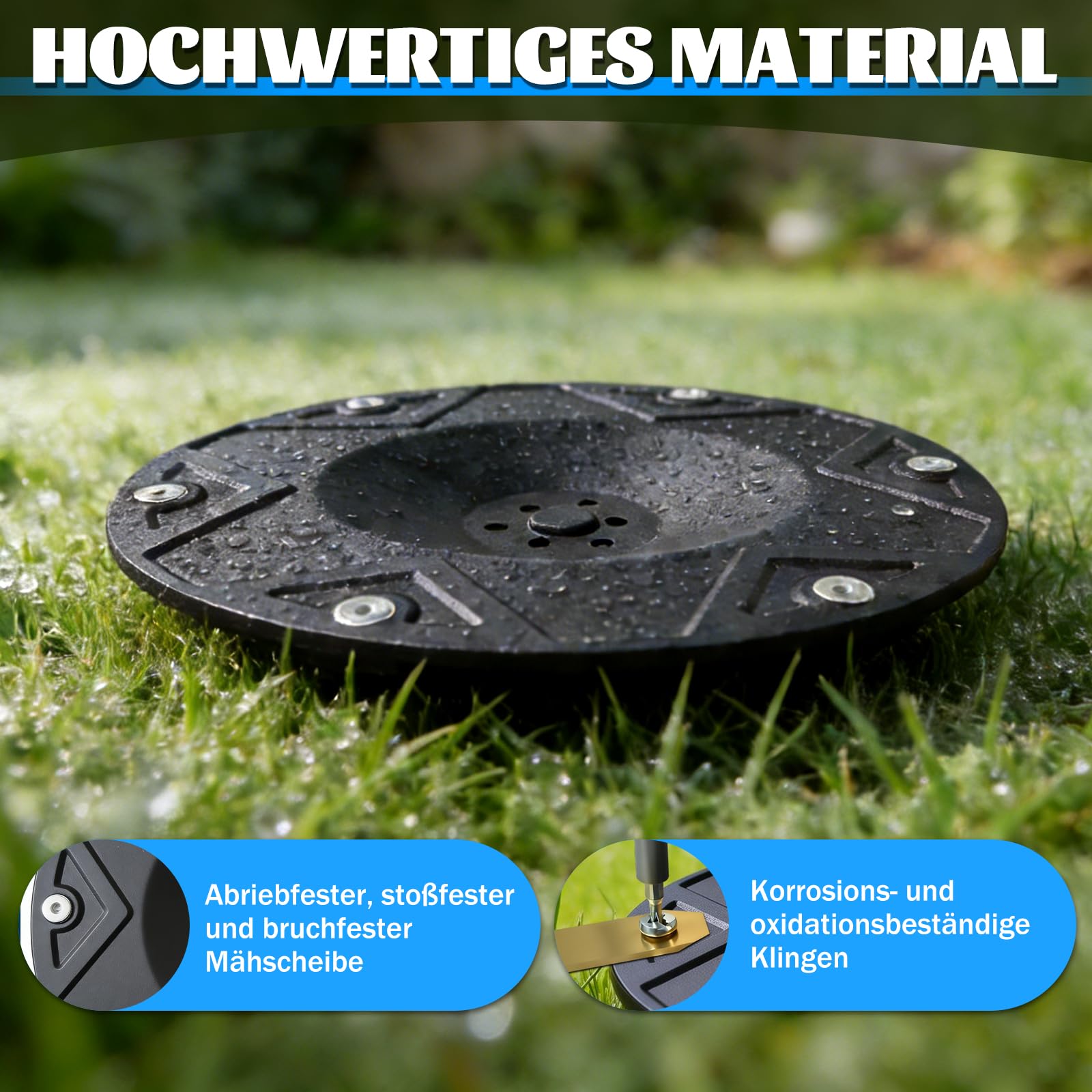 Disque de coupe, plaque de lames, compatible avec les tondeuses robotisées DREAME MOVA, plaque de lames de rechange avec 10 lames, lame de tondeuse