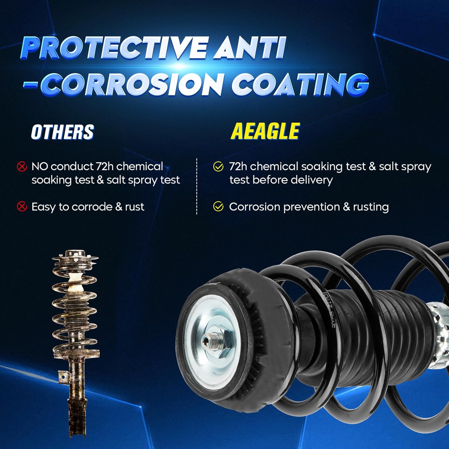 Front Strut Assembly & Sway Bar Links for 2012-2017 Buick Verano 2.4L, Shock Absorbers Replace 172664 172663 4PCS 2013 2014 2015 2016