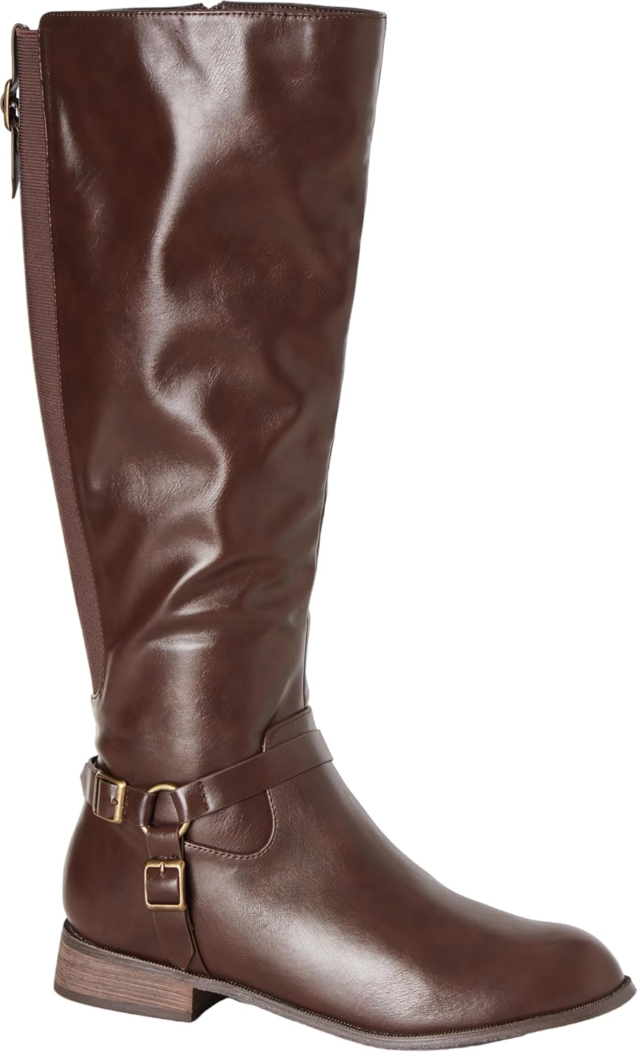 City Chic Women's Knee Boot Allegra High 9 Wide Brown