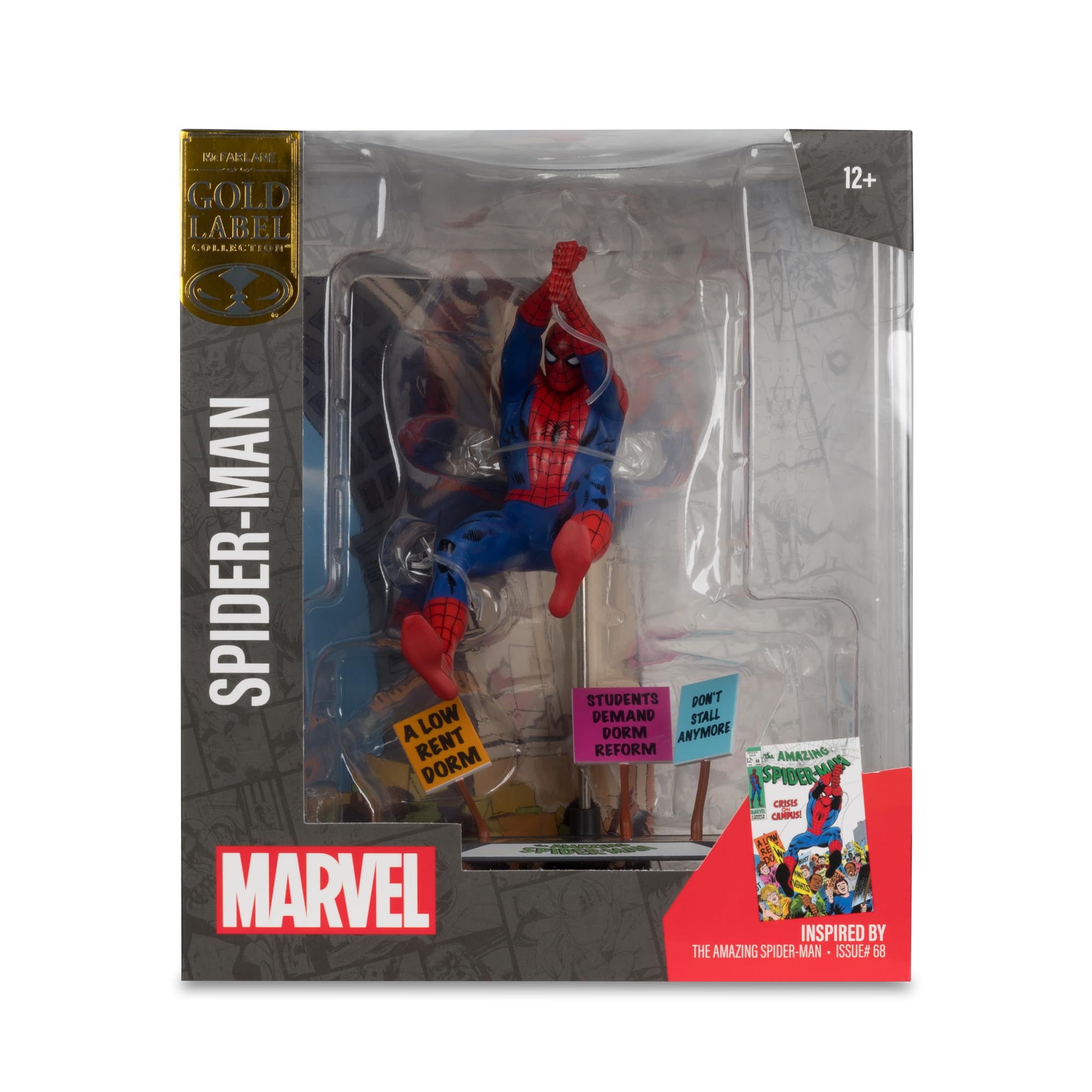 Amazon.co.jp: マーベル スパイダーマン 1:10スケール シーンゴールド