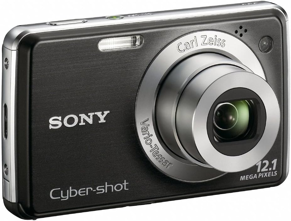 sony cybershot dsc w220 12 1mp digital camera with 4x optical zoom with super steady shot image stabilization black