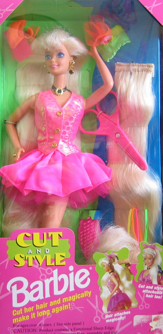 Amazon.co.jp: Cut and Style BARBIE Doll w Attachable Hair (1994