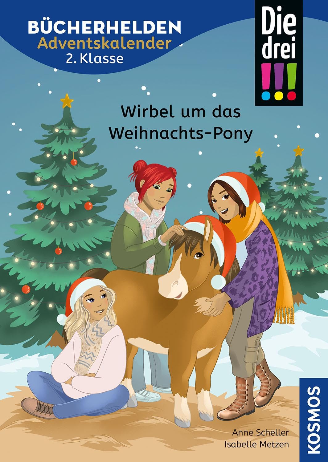 Die drei !!!, Bücherhelden 2. Klasse, Adventskalender, Wirbel um das Weihnachts-Pony: Gut lesen können - Spielerisch lesen üben mit vielen weihnachtlichen Rätseln, DIYs und Bastelideen