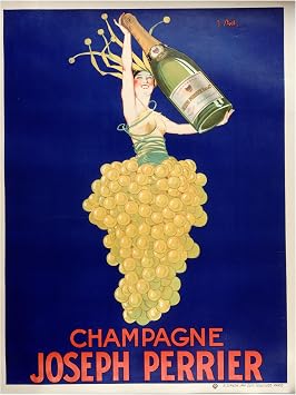 Trademark Fine Art Canvas Wall Art - Marcus Jules Champagne, Joseph Perrier Wall Art for Living Room, Bedroom, or Office Decor