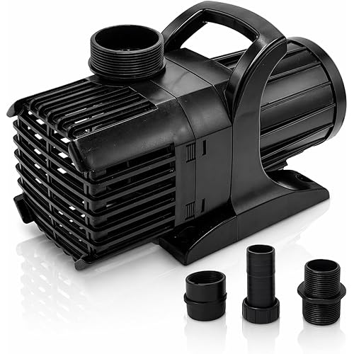 HALF OFF PONDS Submersible Water Pump, 3,000 GPH Pond Pump with 33FT Power Cord and 19FT Max Head, 192W Ultra Quiet Energy Efficient Pump for Koi Pond, Fountain, Waterfall, Water Garden, Skimmer