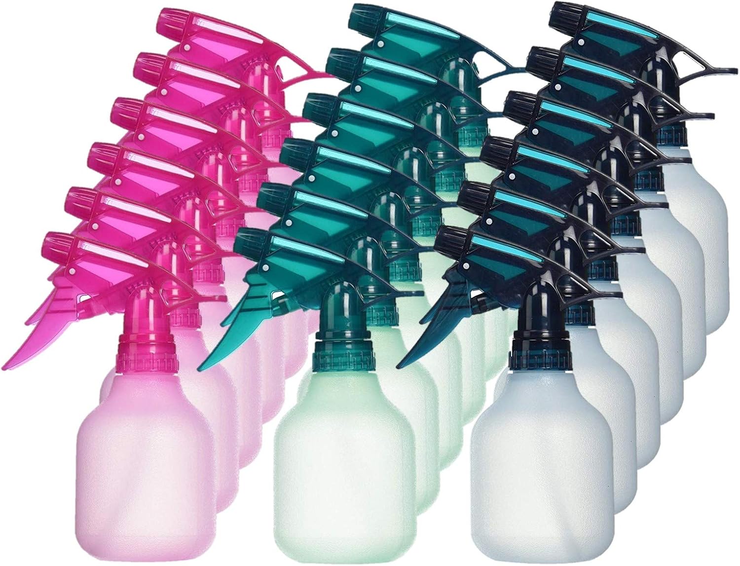 My Battery Supplier Empty Spray Bottle 8 oz. Frosted Assorted Colors (Pack of 18)