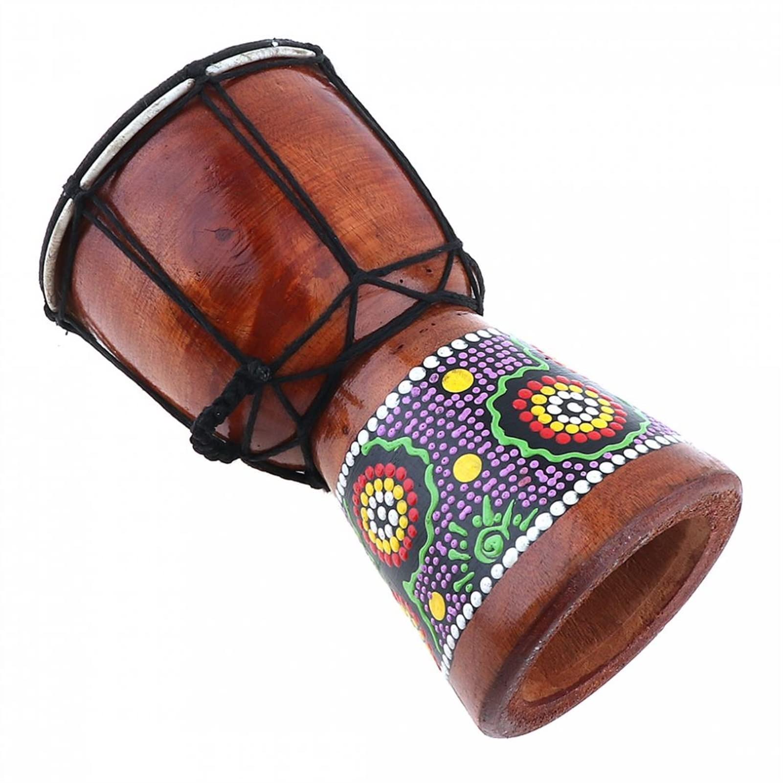 FLFL Djembe Tambor 4 Pulgadas De 6 Pulgadas Profesional Tradicional Africano Djembe Tambor De Madera Cabra Piel De Madera Buen Sonido Instrumento Musical (Color : 4 Inch)