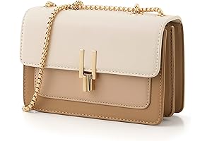 Color-Block Crossbody Chain Purse for Women